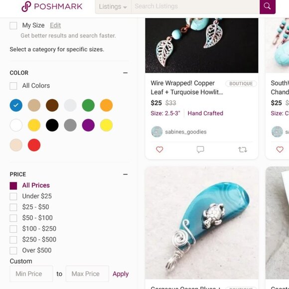 Coastal Cowgirl - Handmade Jewelry - Unique & One-of-a-kind Pieces! How to Find! - Picture 3 of 4